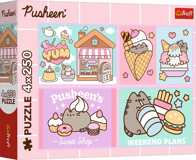 Puzzle Pusheen – poznaj PUSHEEN 4×250 elementów