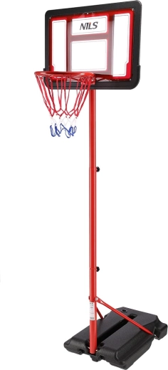 Dziecięcy kosz do koszykówki NILS ZDK881A – regulowany na wysokość i mobilny