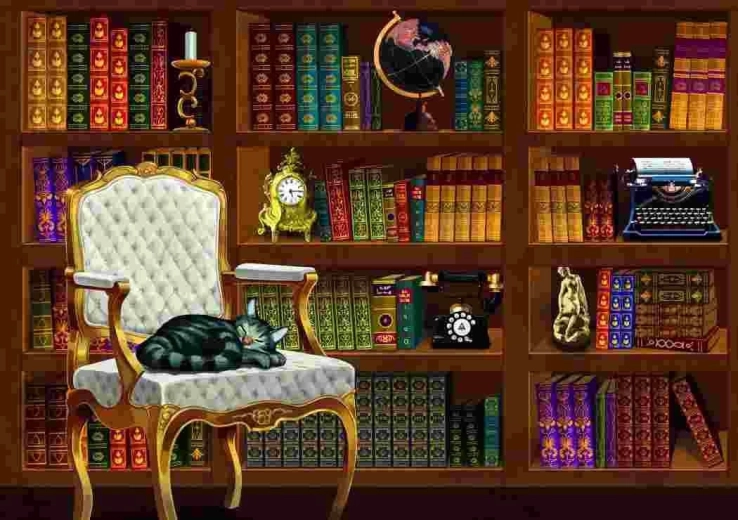 Puzzle Vintage biblioteka 1000 elementów