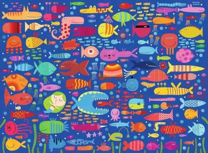 Ravensburger Puzzle Rybí przyjaciele XXL 200 elementów