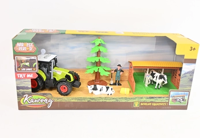 Dziecięcy zestaw farmerski z traktorem (7 elementów)