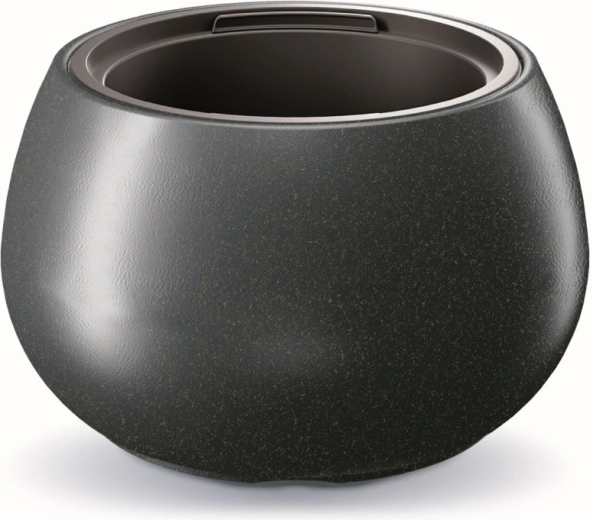 Donica Heos Eco Wood z wkładem, antracyt, średnica 43,6 cm