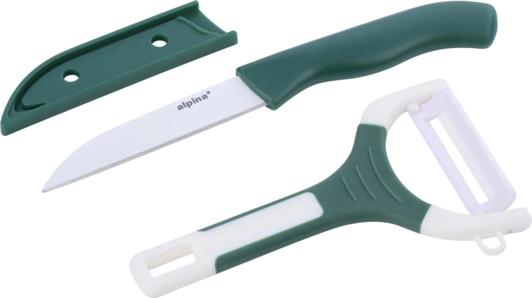 Zestaw kuchenny ALPINA – nóż i obieraczka, mix kolorów