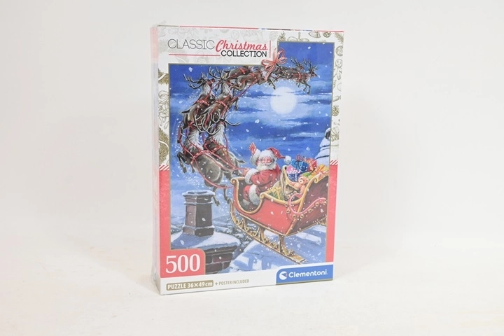 Puzzle świąteczne Clementoni Midnight Sleigh Ride 500 elementów