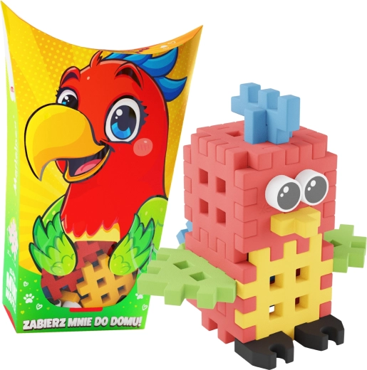 Klocki Mini Waffle Pocket Pets – papuga