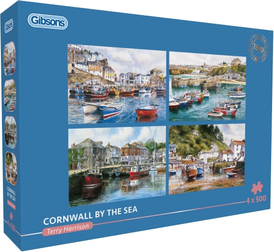 GIBSONS puzzle Kornwalia nad morzem – 4×500 elementów