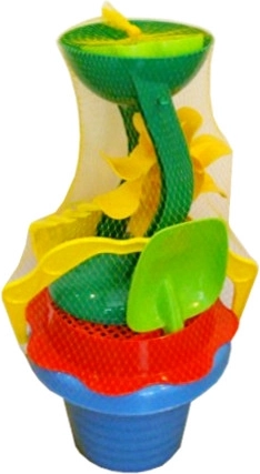 Zestaw do piasku z młynkiem, karbowany