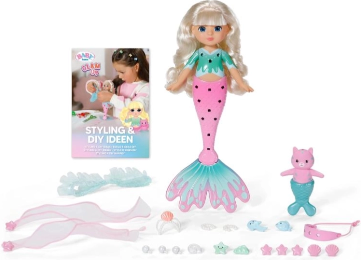 BABY born Glam Up morska wróżka Sparkle ze zmieniającymi się włosami