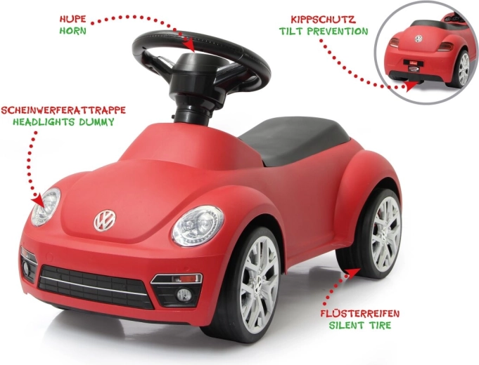 Jeździk Jamara VW Beetle czerwony