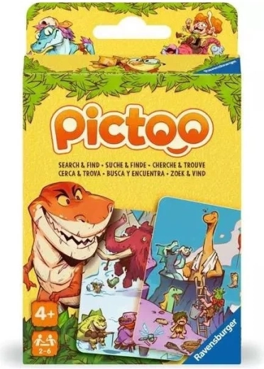 Ravensburger Pictoo: dinozaury – szybka gra na spostrzegawczość