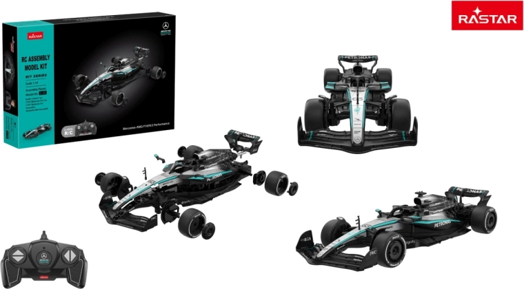 Rastar RC auto Mercedes-AMG F1 W16 E Performance zestaw konstrukcyjny 1:16 czarne - 1 sztuka