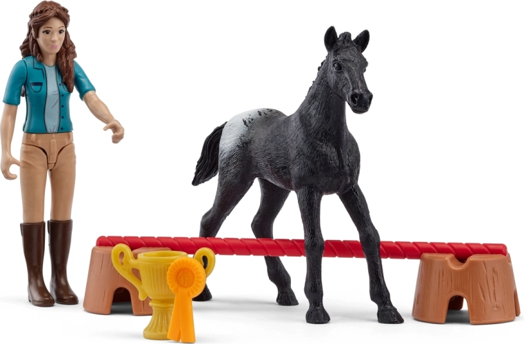 Schleich pocket set zwycięstwo w turnieju z Lisą i źrebięciem Flocke - 1 sztuka