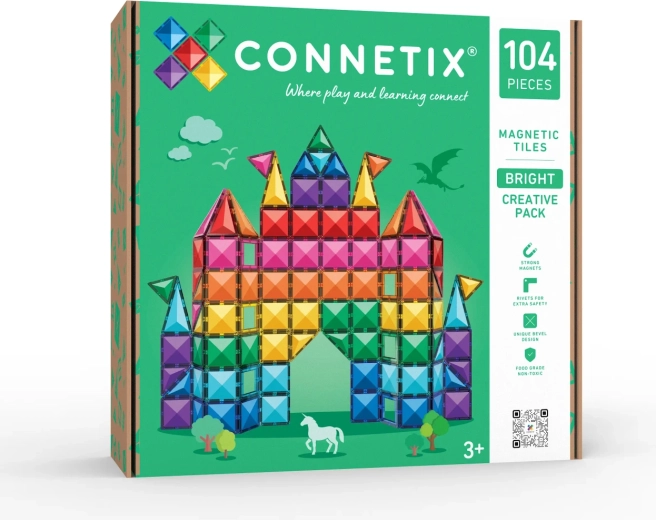 Bright Creative Pack magnetyczny zestaw konstrukcyjny 104 elementy