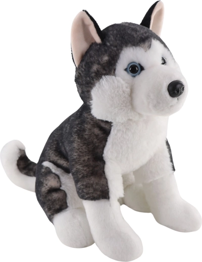 Pluszowy husky siedzący 25 cm