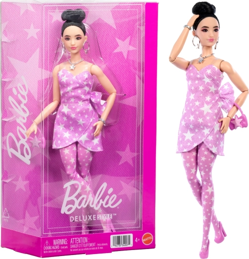Barbie Deluxe Style różowy denim lalka z dodatkami