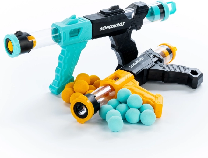 Schildkröt zestaw dwóch wyrzutni z piankowymi piłeczkami Fire Blasters