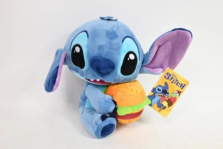 Disney Stitch z burgerem – pluszowa maskotka 25 cm