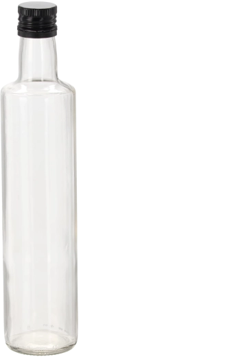 Szklana butelka Dorica 500 ml z białą zakrętką 31,5 mm (8 szt.)