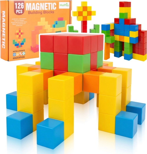 Magnetyczne klocki konstrukcyjne dla dzieci 126 szt.