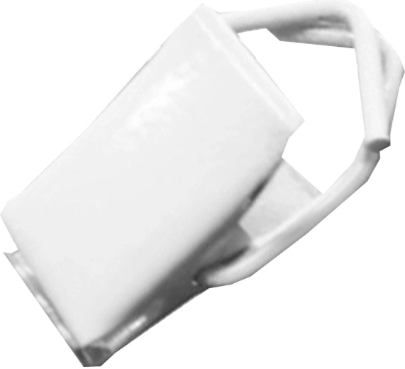 Metalowe klipsy do firan, białe (25 szt.)