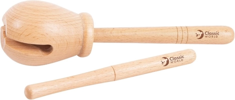Drewniany rytmiczny woodblock CLASSIC WORLD EDU