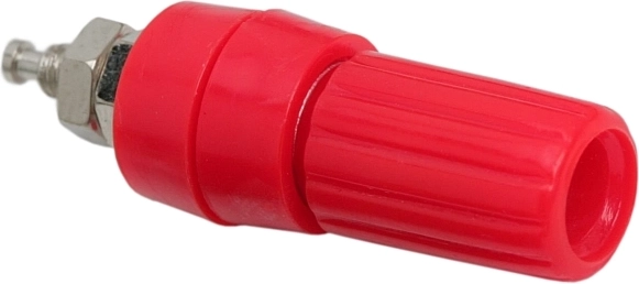 Panelowe gniazdo bananowe 4 mm czerwone