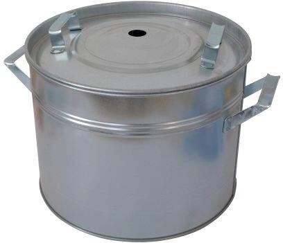 Garnek do wekowania 20 l z blachy ocynkowanej z pokrywką