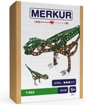 Klocki konstrukcyjne MERKUR T‑Rex metalowy model 189 szt.