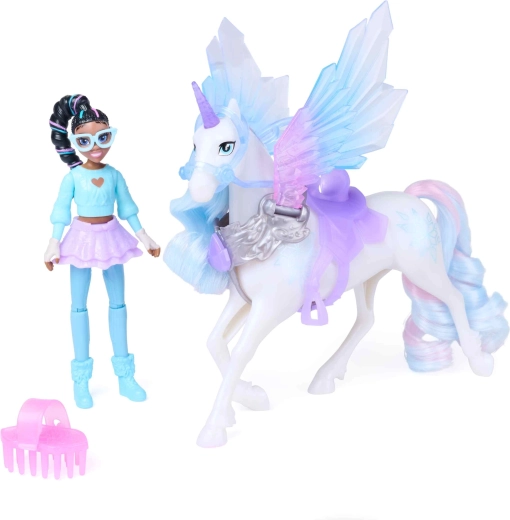 Unicorn Academy magiczne skrzydła Glacier i Layla 11 cm