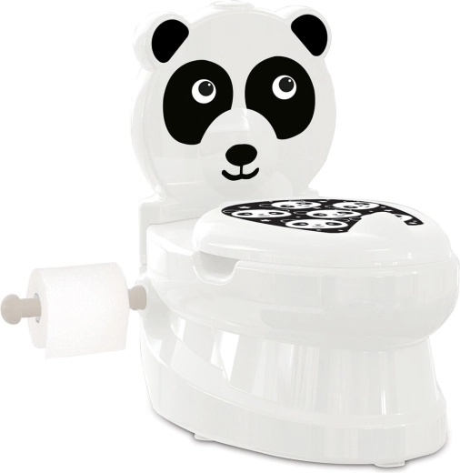Dziecięcy nocnik JAMARA Panda z dźwiękiem spłukiwania i uchwytem na papier toaletowy