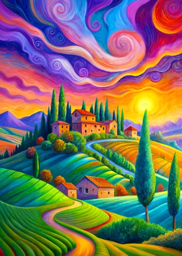 Enjoy Puzzle Toskańskie światło 1000 elementów