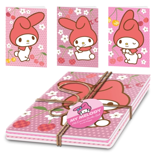 Zestaw zeszytów My Melody A5 (3 szt.)
