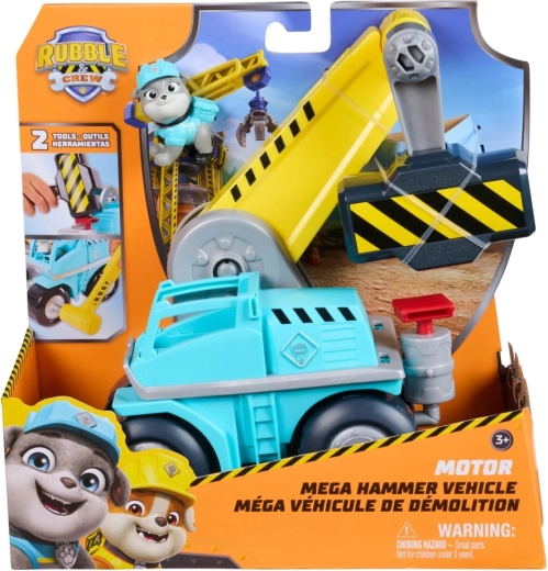Rubble & Crew funkcjonalny pojazd budowlany Motor – interaktywny dźwig z akcesoriami