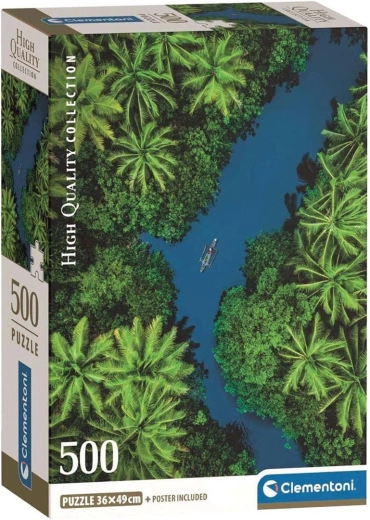 Puzzle Clementoni Rzeka w tropikalnej dżungli 500 elementów