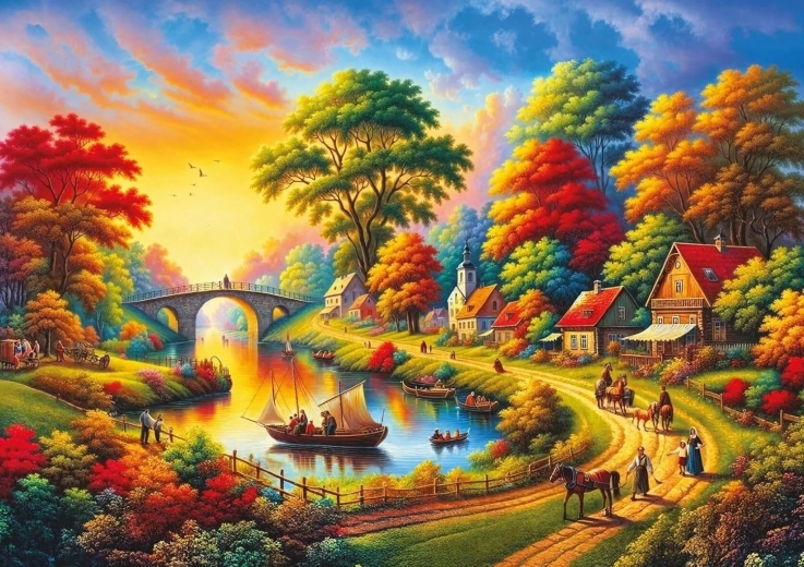 Art Puzzle festiwal nad rzeką – puzzle 1500 elementów