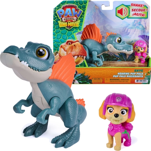 Spin Master Psi Patrol Dino Film: Skye i interaktywny spinozaur Roaring Pup Pals 12,5 cm