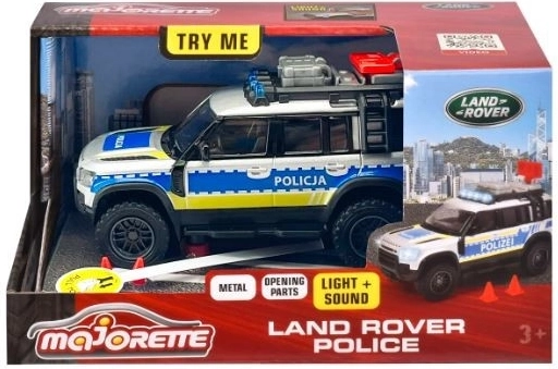 Majorette Grand Land Rover policyjny pojazd 12,5 cm