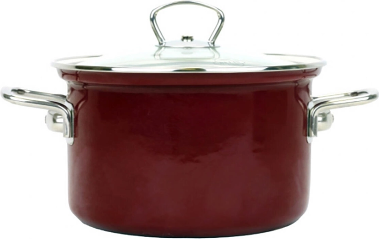 Garnek BELIS Eco-Ceramic 16 cm ze szklaną pokrywką, 2,1 l