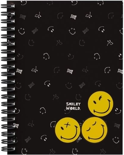 Notes w kółkach A5 z podwójną spiralą SMILEY WORLD