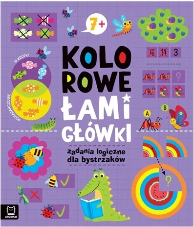 Kolorowe łamigłówki logiczne dla bystrych dzieci 7+