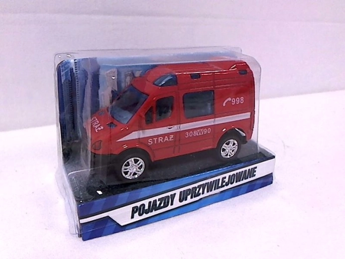 Mini furgonetka strażacka 8 cm