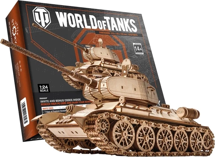 Little Story drewniane puzzle 3D World of Tanks T-34-85