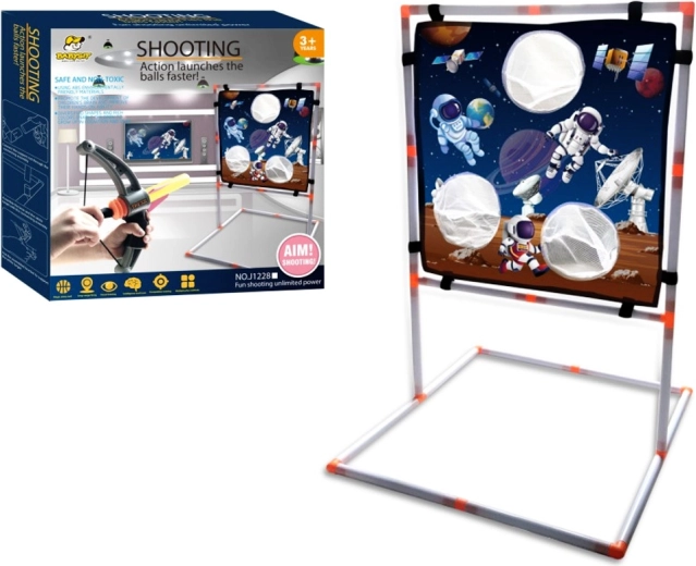 Zabawkowa kusza stożkowa z tarczą i miękkimi pociskami dla dzieci