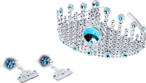 Korona księżniczki z kolczykami Kraina Zimy