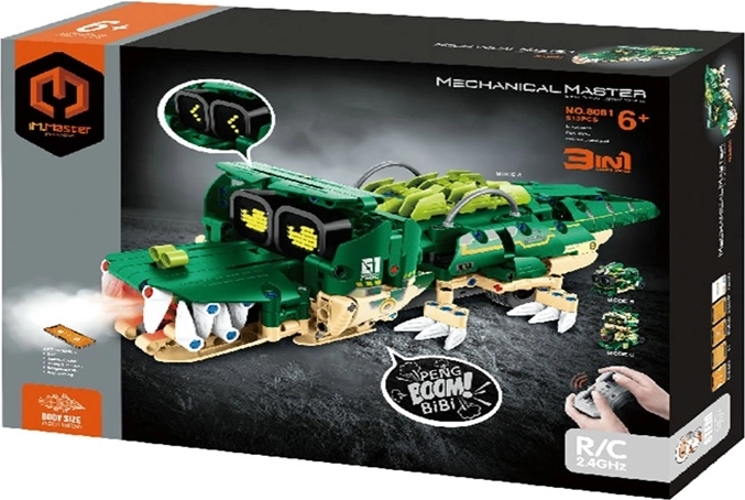 IM.Master RC robotyczny krokodyl 3 w 1 – zestaw konstrukcyjny 513 elementów