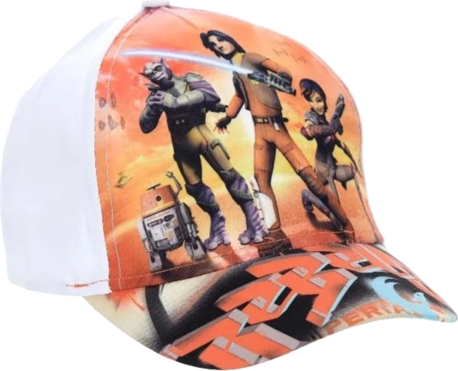 Biała czapka z daszkiem Star Wars dla dzieci