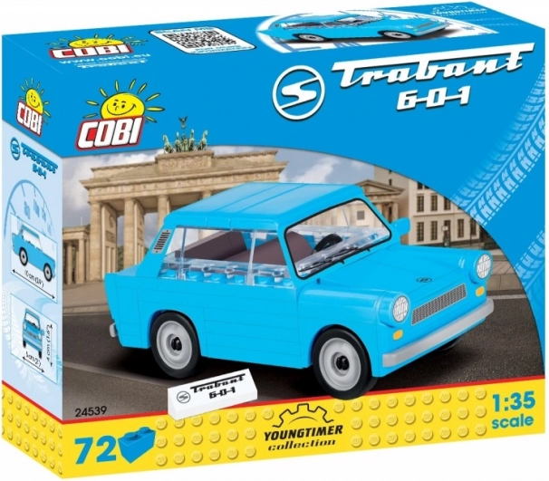 Klocki samochodu Trabant 601 1:35 od COBI (72 elementy)