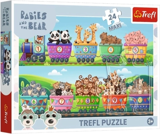 Maxi puzzle Świat małych przygód, 24 elementy