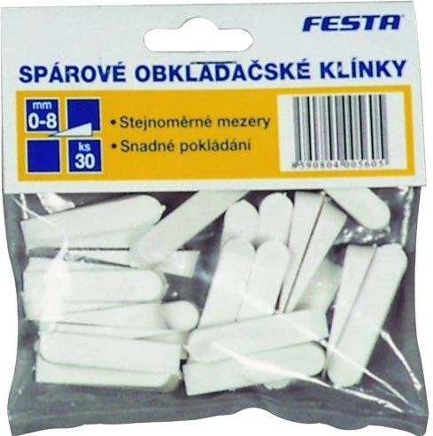 Plastowe kliny glazurnicze 0–4 mm, 100 szt. FESTA