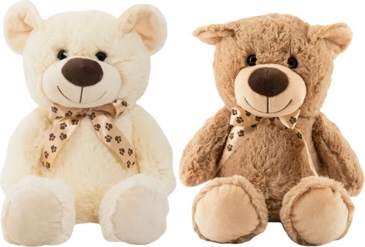 Pluszowy miś z kokardką 48 cm, 2 kolory 0m+